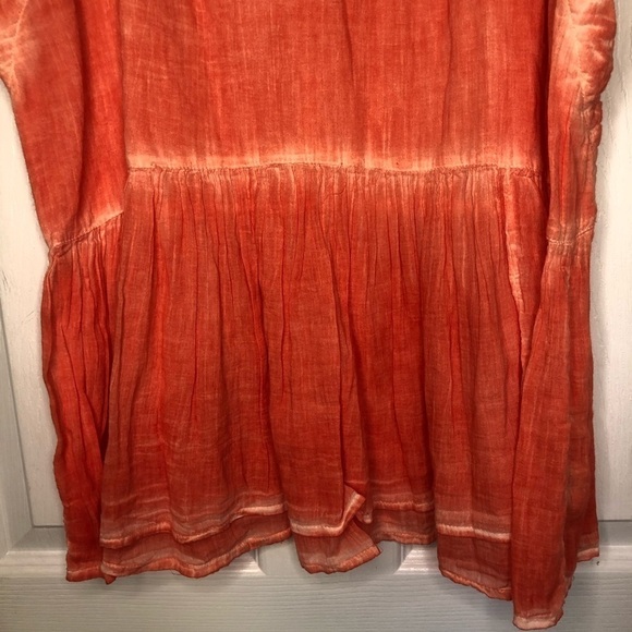 𝅺FREE People NWT Red/Orange Tunic Tank Top small - Picture 5 of 10